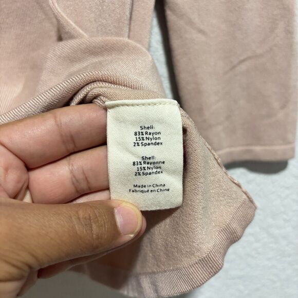 L'agence Women's Jocelyn Cutout Plush Pink Sweater Top Size Large NWT - Picture 6 of 7